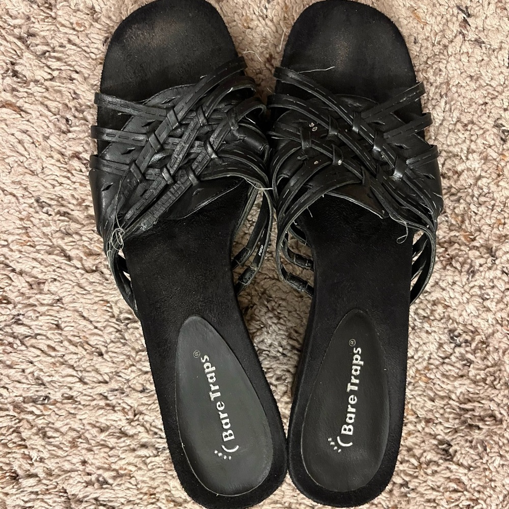 Black Dress Shoes Bare Traps